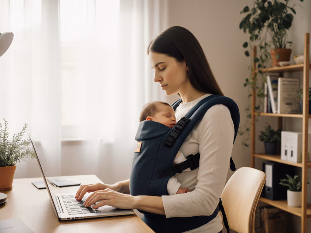 WFH Babywearing: Best Newborn Carriers for Quiet Focus